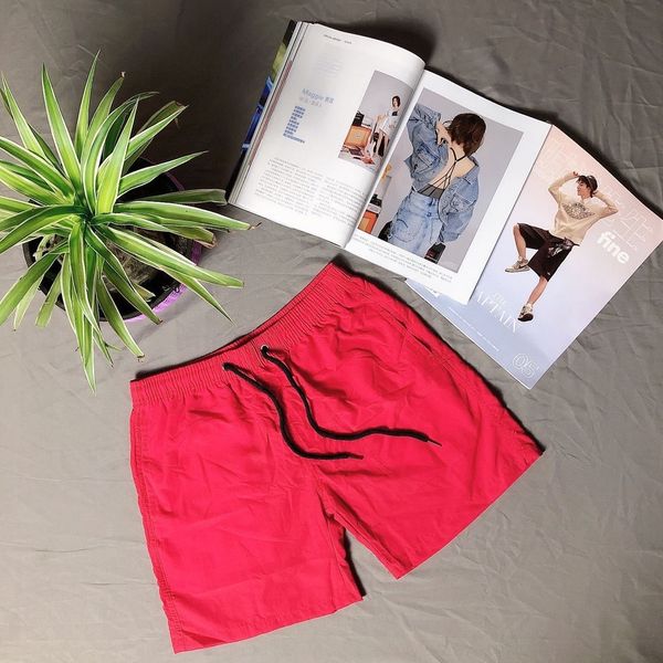 

orkqb youth summer 2020 shorts simple color cropped men's straight thin casual shorts casual pants candy beach pants fashion aaszc, Blue
