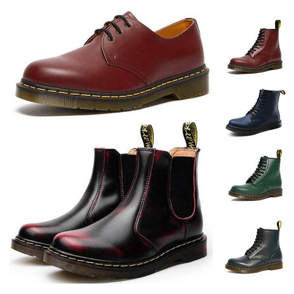 

autumn winter season booties without velvet men women martin boots wind wild hight female chaussures snow ankle shoes sneakers eu 36-44