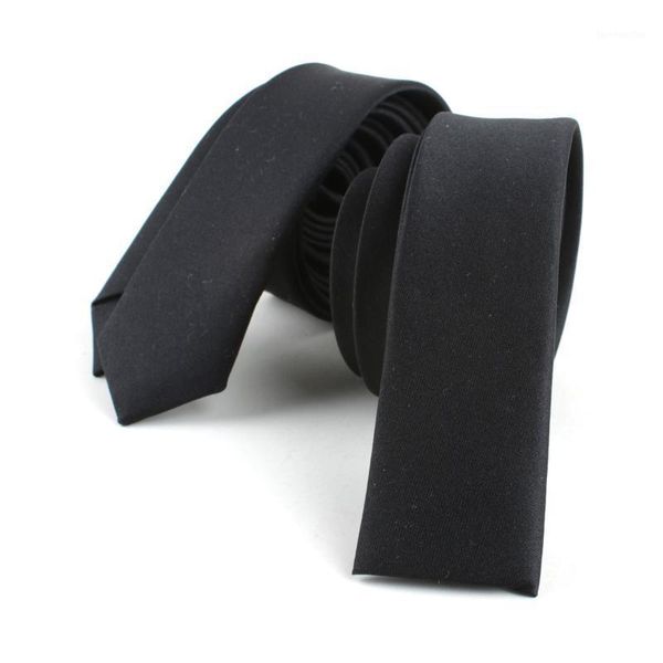 Boyun bağları sitonjwly kadınlar düz başlı ince kravat moda siyah erkekler kravatlar erkekler için sıska kravat