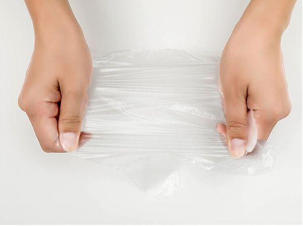 

factoryfsohtransparent glove food grade waterproof plastic disposable home clean gloves colorful packing 100pcs other kit