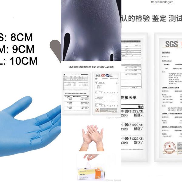 

rubber disposable glove ammex durable nitrile powderless anti-v gloves for md emd er lab profes mwtm