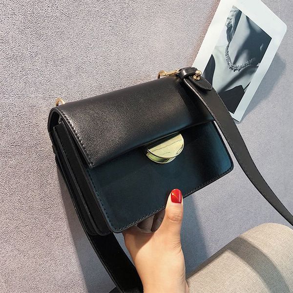 

женщины half moon замок пряжки на ремне девочек-подростков дикий широкий плечевой ремень сумка дамы высокого качества crossbody