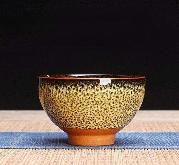 

китайский чай кубок tenmoku керамические глазурованные чайная 70мл творческий leopard нашивки дегустационный чашка чая питьевая кубок пива к