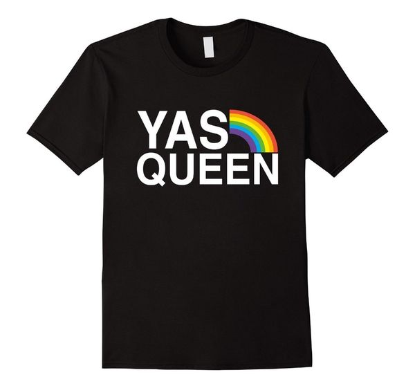 

yas queen funny lgbt gay pride flag saying new spring high elastic new funny brand customized t shirts sport hooded sweatshirt hoodie