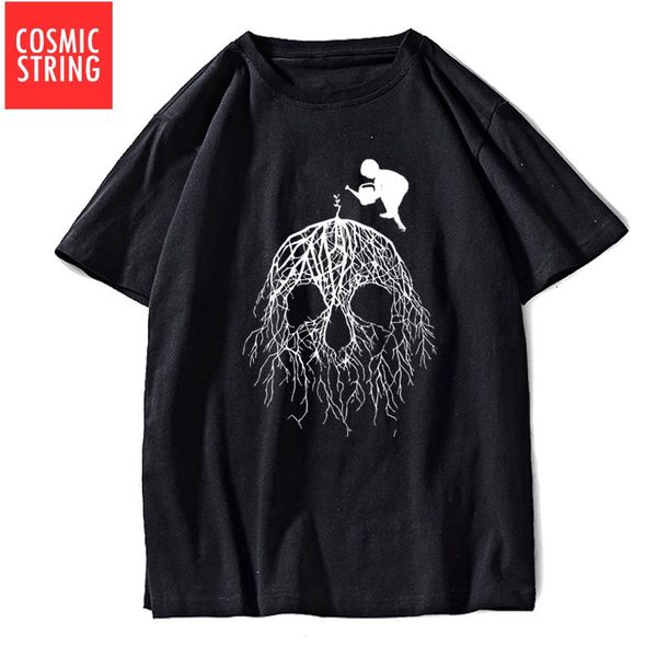 

cosmic string short sleeve cool creative print casual loose tshirt cool o neck male tees sport hooded sweatshirt hoodie men t shirt