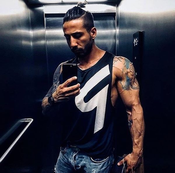 

kiuve muscle new brother men' fitness quick-drying vest sweat-absorbent breathable running vest sleeveless printed loose 8cfhn, White;black