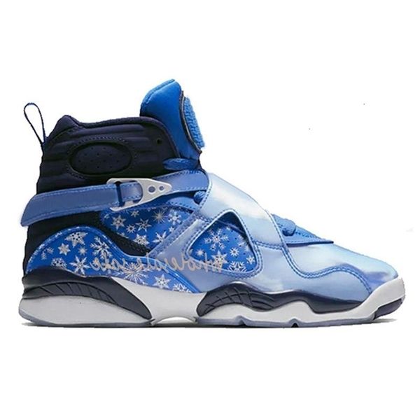

8s playoff men snowflake 8 vii basketball shoes reflective quai 54 chrome raid south beach valentines day countown pack mens sports sneakers, Black