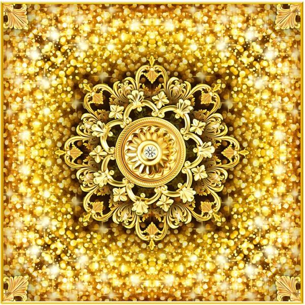 

wallpaper 3d ceiling gold luxury ceiling mural 3d murals wallpaper for living room