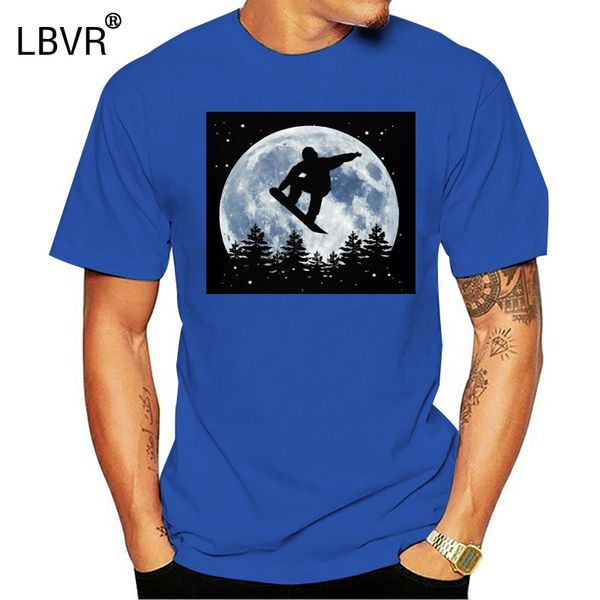 

men funy t-shirt snowboarding t shirt jump in front of the moon tshirs t shirt sport hooded sweatshirt hoodie