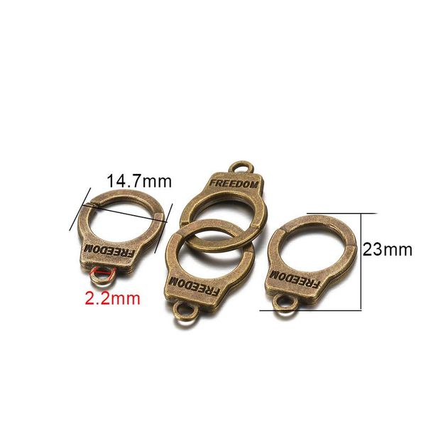 

10 set/lot 14.7x 2m charms handcuffs hook bracelet clasps connectors for diy jewelry making components supplies acc bbytkw, Silver
