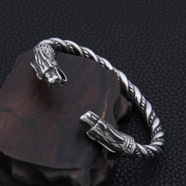 

stainless steel dragon bracelet jewelry fashion accessories viking bracelet men wristband cuff bracelets for women bangles, Golden;silver