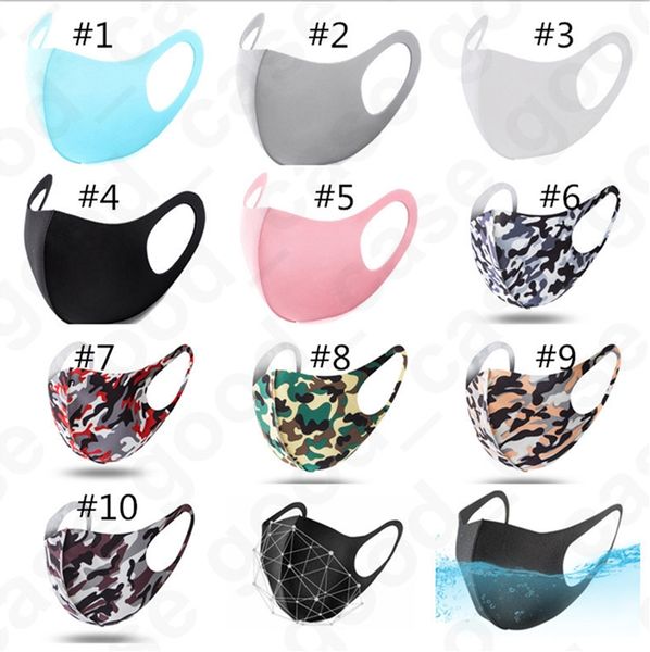 

designer face mask camouflage protective face masks fashion dustproof masks adults spring autumn mouth cover breathable mask d4903, Blue