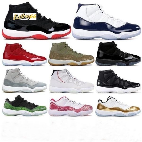 

11 men basketball shoes cool grey platinum tint trainers pink snake skin women space jam low unc 11s designer sneakers