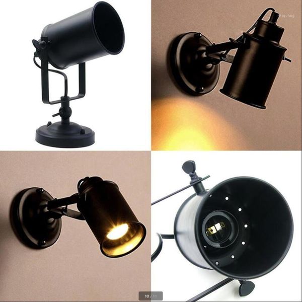 

vintage adjustable industrial metal 3w 5w 7w retro country loft style e27 led wall lamp bar cafe home lighting ac85-265v1