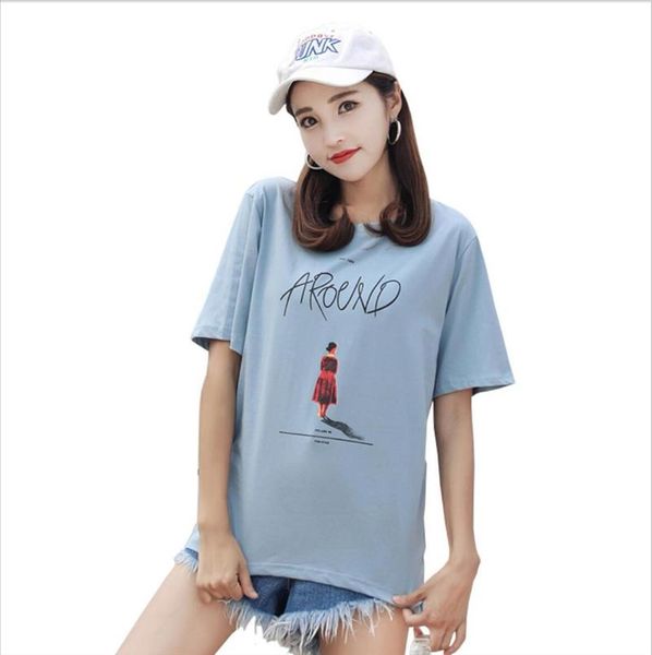 

2021 summer new fashion women short sleeve t shirt hip hop female jy1002 drop shipping, White