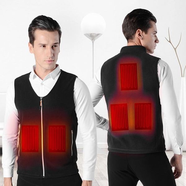 

outdoor jackets&hoodies plus sizes heating electrical vest heated jacket cold-proof clothes washable waistcoat quick, Blue;black