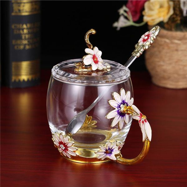 

стекло творческий чай эмаль кристалл воды кубок подарков цветочный термостойкое анти обжигающего fsile изысканный wmtehz item_home