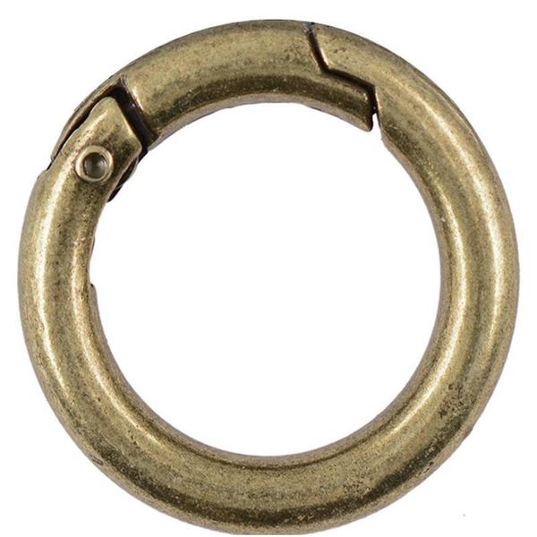 

portable mini circle carabiner spring clip hook keychain outdoor mountaineering buckle key ring buckle porta qylyez