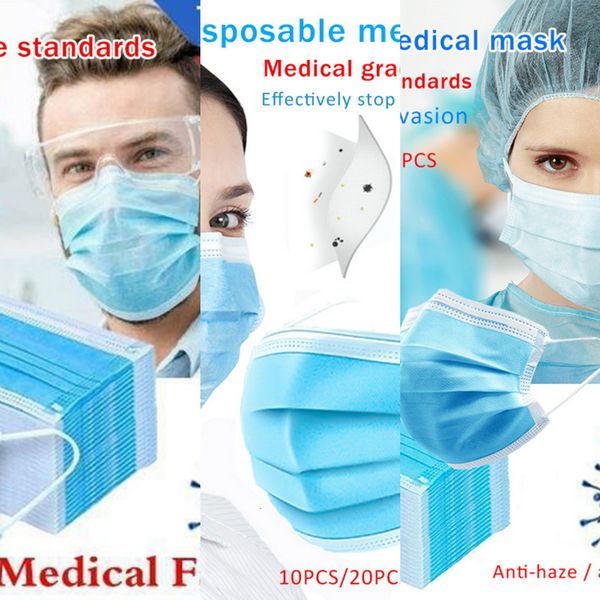 

mask anti-dust mouth safe breathable dental disposable 10pcs/pack ear loop face hypoallergenic vxhw