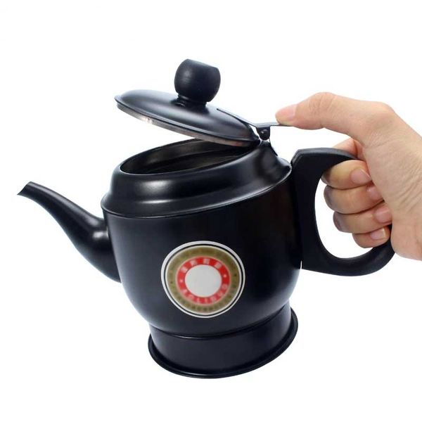 Móveis de cozinha de aço inoxidável isolamento térmico chaleira elétrica bule 0 8l 500w 220v caldeira aquecimento água automática teapot264m