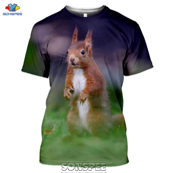 

new animal squirrel 3d print shirts humor oversized plus size men clothing