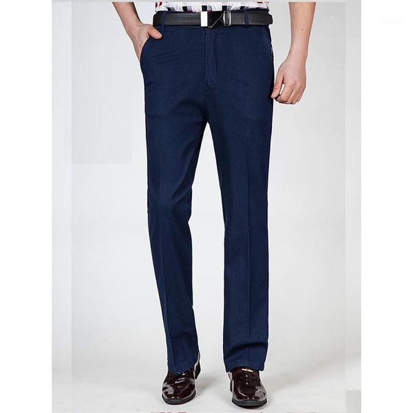 

plus size 30-42 2020 new jeans men denim trousers soft mens pants spring jean fashion large big size1, Blue