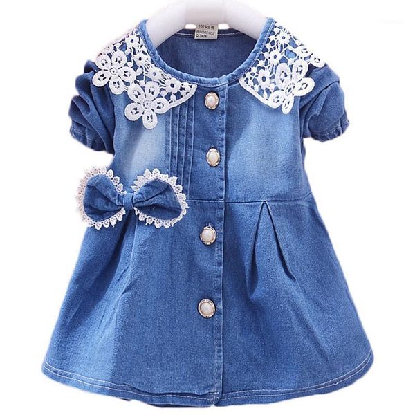 

spring autumn girls denim coat baby girls bow lace jeans jacket toddler outwear 1-3 yrs kids clothes children's coats clothing1, Blue;gray