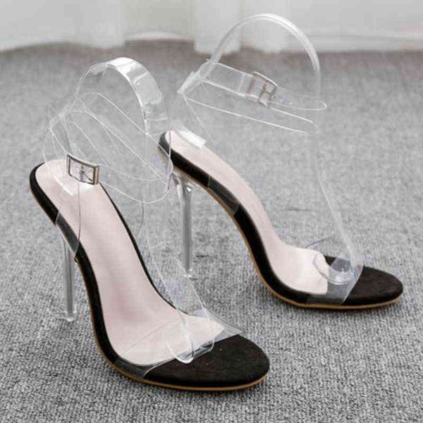 

sandals female summer fairy style open toe women's shoes new stiletto sandals sandals female mid-heel 220309, Black