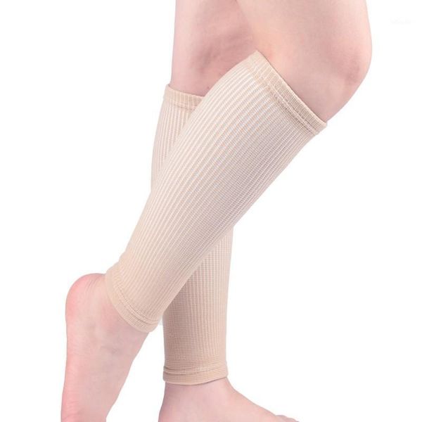 

elbow & knee pads 1 pair compression calf sleeve basketball volleyball men support elastic cycling, Black;gray