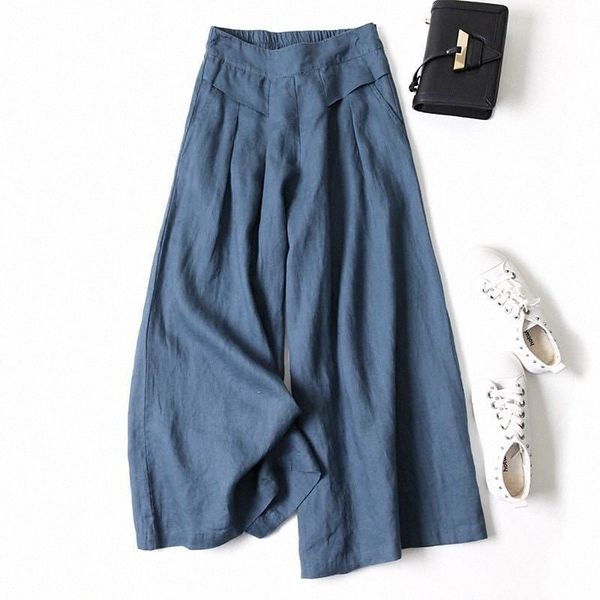 

women's plus size wide leg pants solid color basic casual daily vacation high waist ankle-length summer yellow white black l xl  3xl