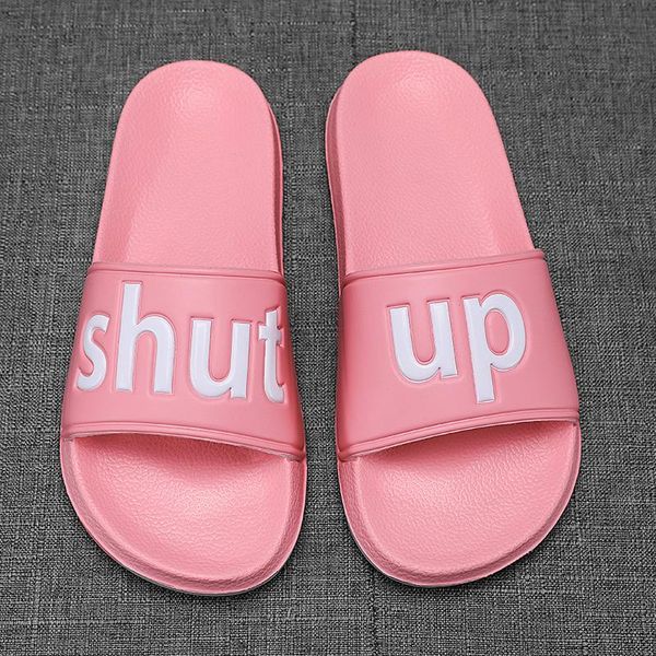 

home slippers women shoes flat summer beach slipper fashion outdoor girls big size 41 42 casual sandal brand bathroom shoes, Black