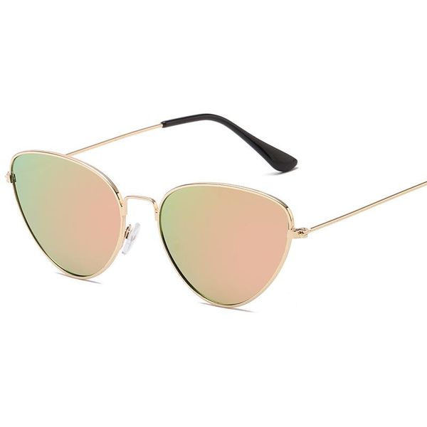 

sunglasses trendy cat-eye women metal ocean lens personality all-match polycarbonate driving oversized uv400 oculos, White;black