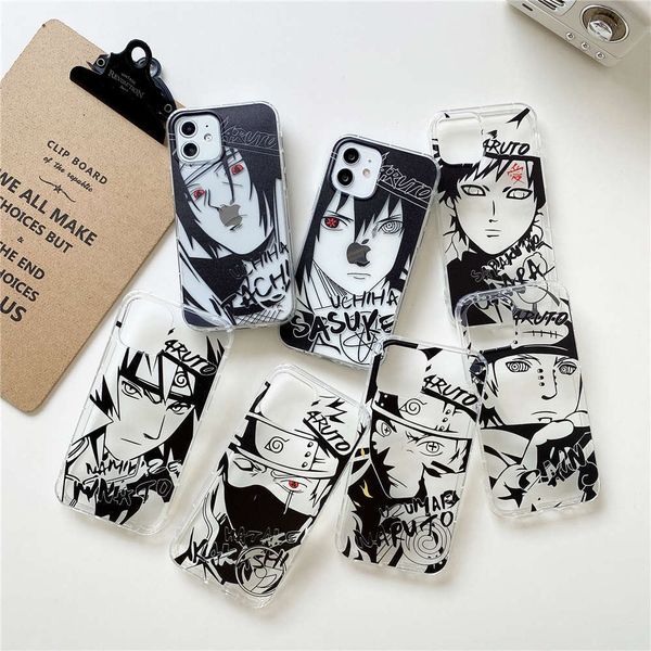 

1dwnaruto minato japane anime mobile phone case def 7 6 s plus 12 11 pro xs x max xr cartoon kakashi helps itachi cover
