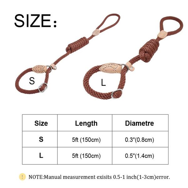 

nylon dog leash pet puppy collar leashes adjustable dog walking running traction rope training belt for small medium la sqcweu