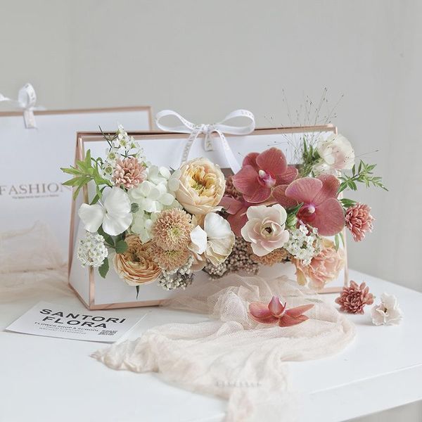 

20 piece flower arrangement handbag valentine's day flower box gift box fragrance arrangement handbag