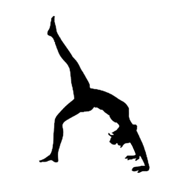 

11*15.6 interesting yoga car sticker accessories silhouette vinyl c16-2006