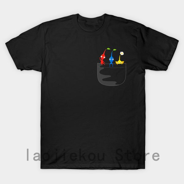 

funny men t shirt women fashion tshirt pikmin pocket tee t shirt cool white and black shirts sport hooded sweatshirt hoodie