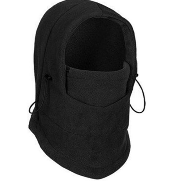 

wholesale-outdoor hats men and women outdoor windproof warm cycling mask fleece snow beach cap fishing hats, Black;white