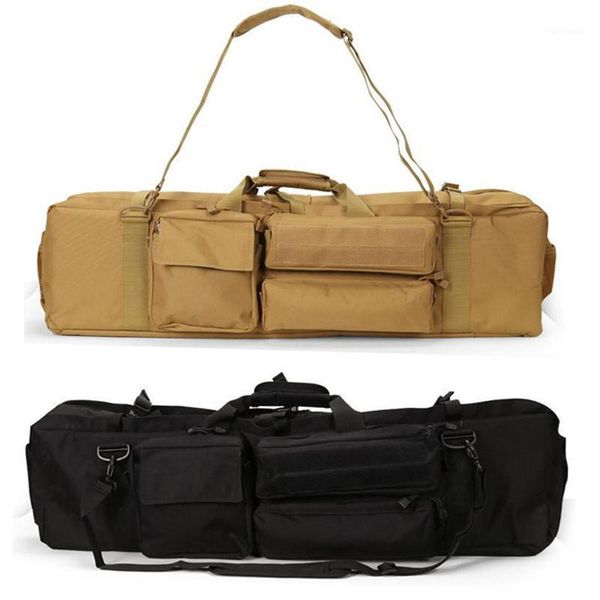 

outdoor bags tactical double rifle bag backpack gun for m249 saw m16 ar15 carbine carry case with shoulder strap1