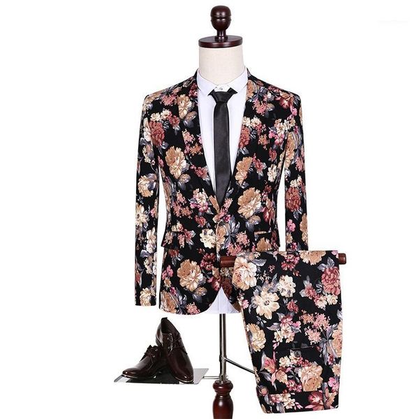 

men's suits & blazers wholesale- size m-5xl 2021 the arrival of printing plus-size suit leisure groom dress1, White;black