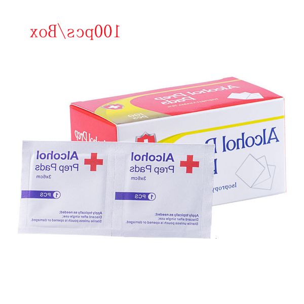 

alcohol prep pads 3*6cm mini disinfecting dipe 100pcs/pack disposable disinfection pad outdoor travel home dhl