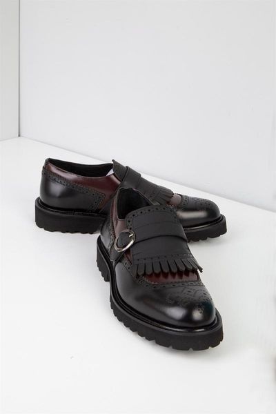

ilvi-genuine leather handmade tracey men's classic shoe black men shoes