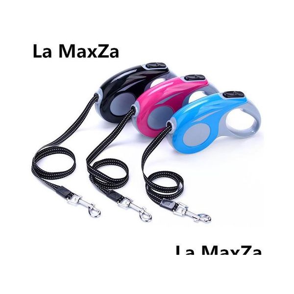 

2020 dog retractable leashes 3m/5m strong abs for small large dog cat outdoor walking automatic adjustable reflective leashes pets b6hyl
