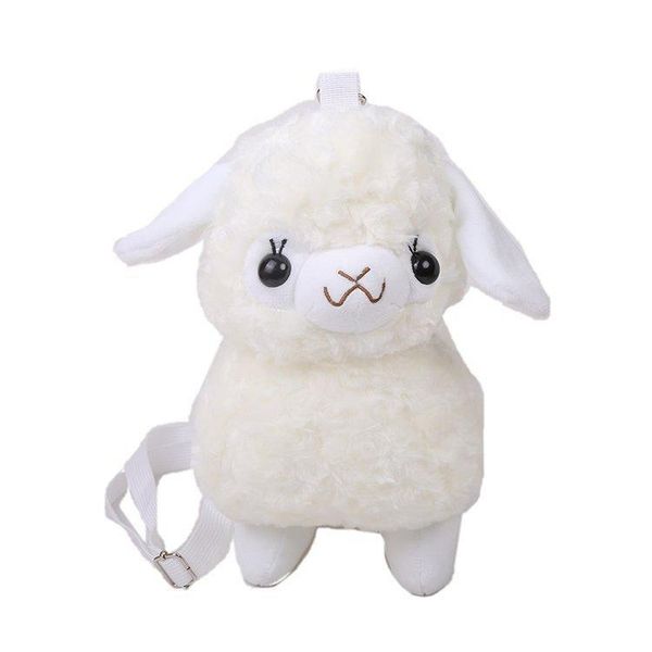 

super cute lamb women's shoulder bag 2020 new autumn and winter plush baginclined shoulder bag