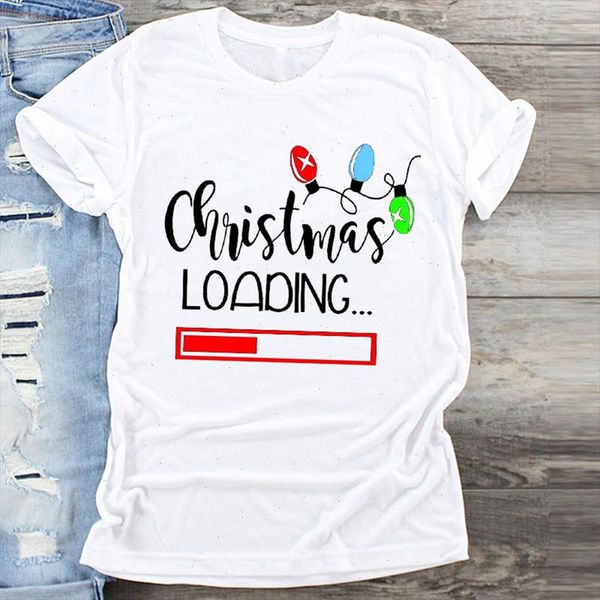 

women light cartoon new year holiday cute merry christmas print clothes graphic female tshirts t shirt ladies tee t shirt, White