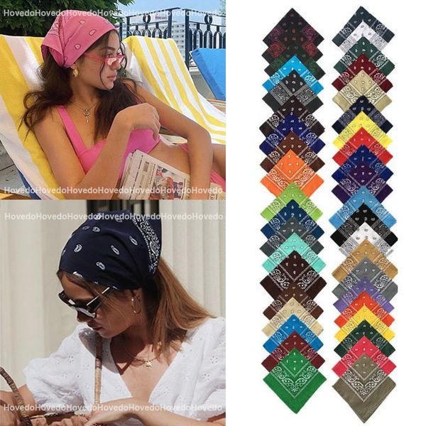 

vintage bohemia print bandana hair bands for girls women headband scarf face mask cross turban bandanas headwear gifts