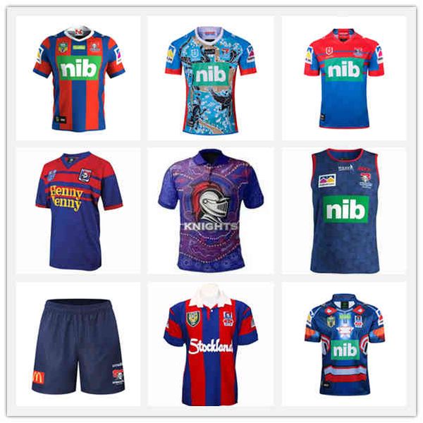 

1997 2018 2019 2020 2021 knight rugby league jersey version shorts retro classic hero vest vintage souvenir edition red blue t-shirt, Black;gray