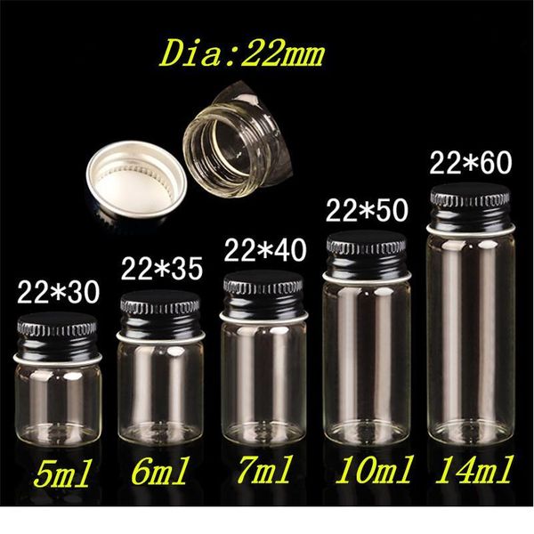 

glass jars bottles with aluminium cap black liquid bottles empty 5ml 6ml 7ml 10ml 14ml crafts bottles jars 100pcs bbyhts