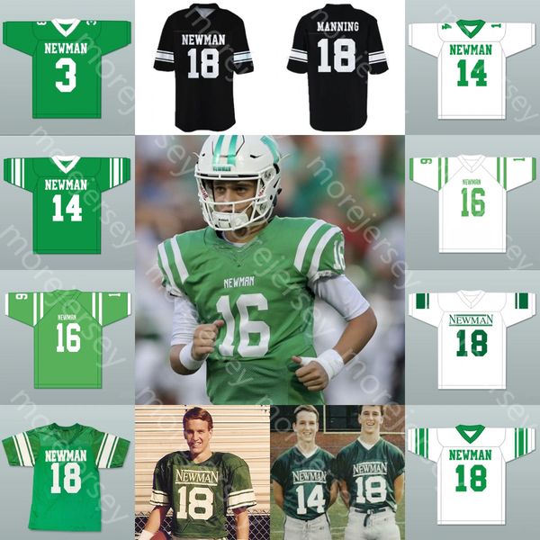 

custom 2020 isidore newman high school football jersey 16 arch manning 3 odell beckham jr. 14 cooper manning 18 peyton eli manning stitched, Black;red