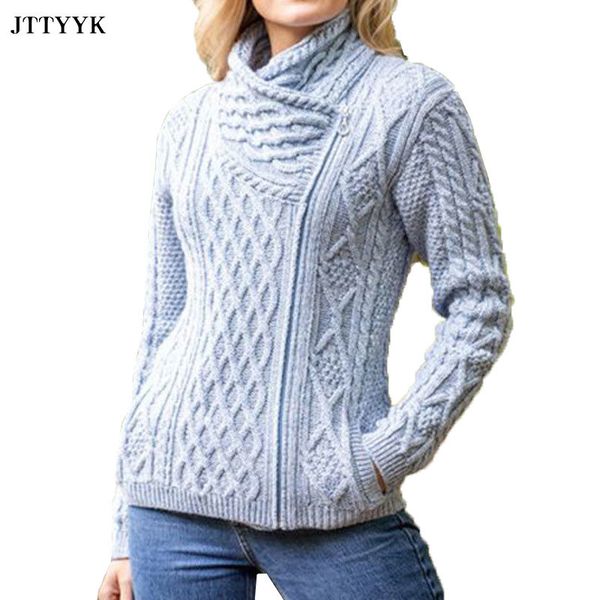 

2020 autumn new solid color slim jacquard sweater women casual pullover turtleneck sweater winter thick warm bottoming women, White;black